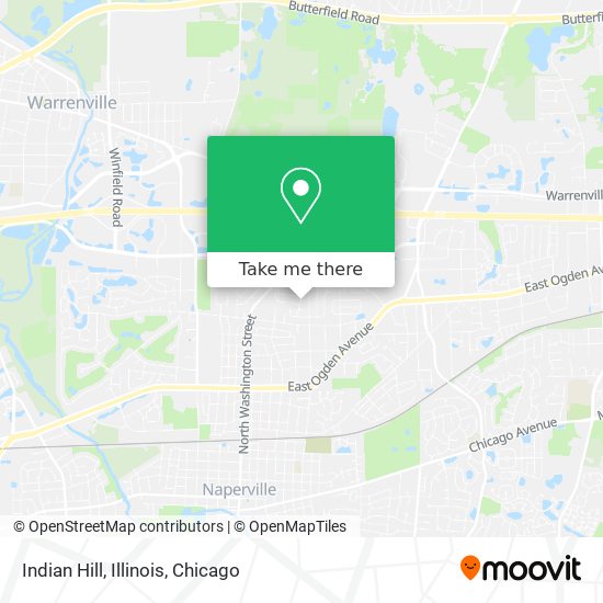Mapa de Indian Hill, Illinois