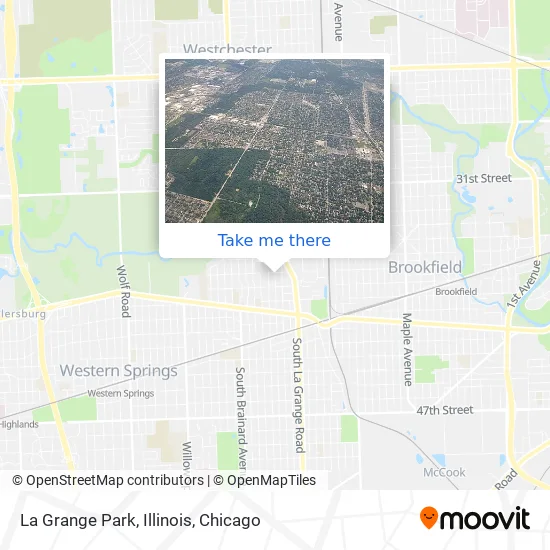 La Grange Park, Illinois map