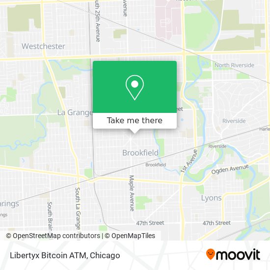 Mapa de Libertyx Bitcoin ATM