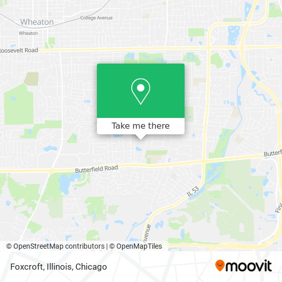 Mapa de Foxcroft, Illinois