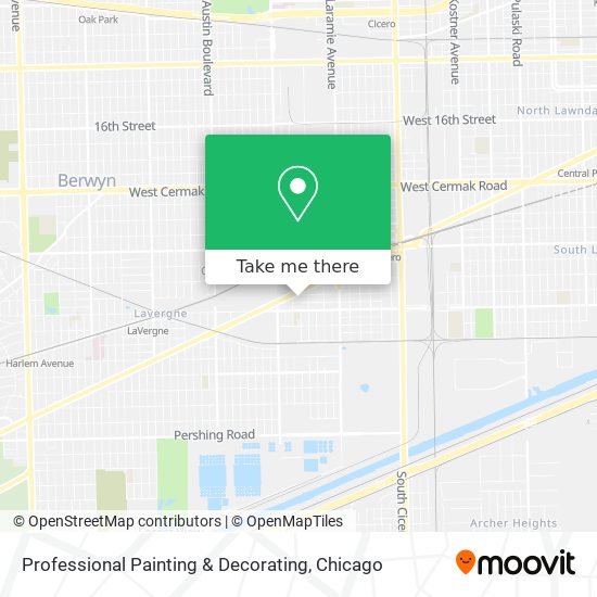Professional Painting & Decorating map