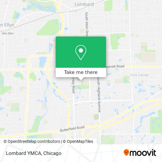 Lombard YMCA map