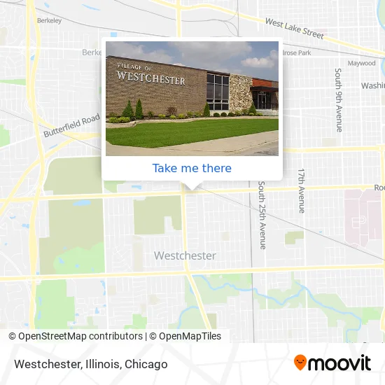 Westchester, Illinois map