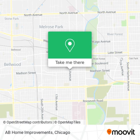 AB Home Improvements map