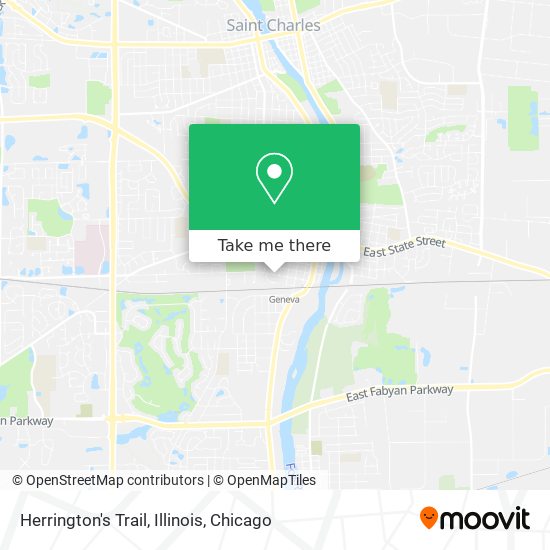 Herrington's Trail, Illinois map