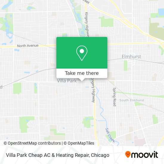 Mapa de Villa Park Cheap AC & Heating Repair