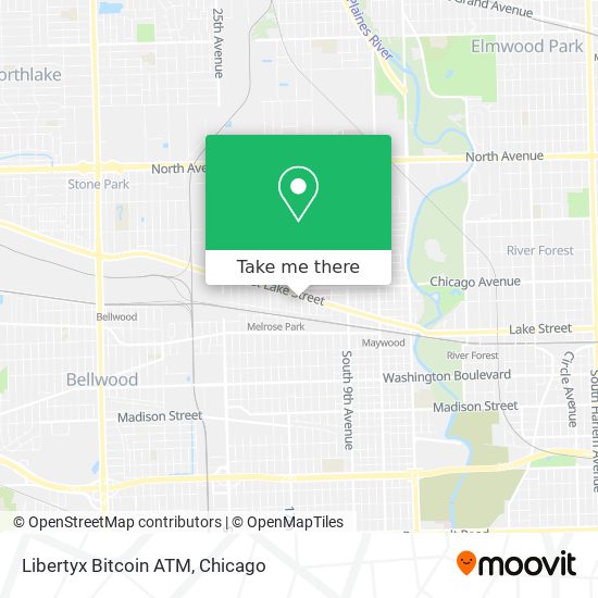 Mapa de Libertyx Bitcoin ATM