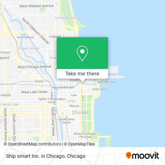 Mapa de Ship smart Inc. in Chicago