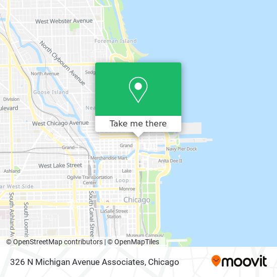 326 N Michigan Avenue Associates map