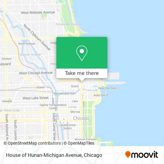 House of Hunan-Michigan Avenue map