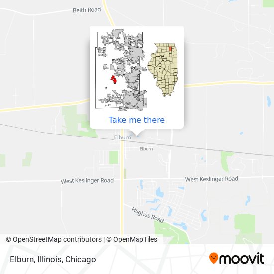 Mapa de Elburn, Illinois