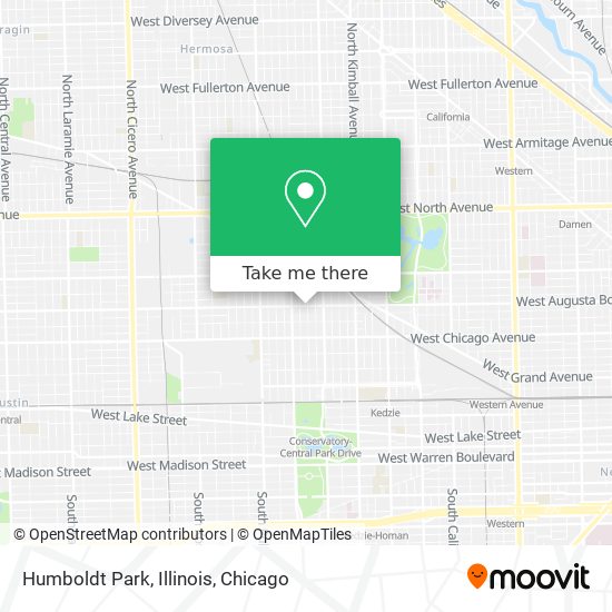 Humboldt Park, Illinois map