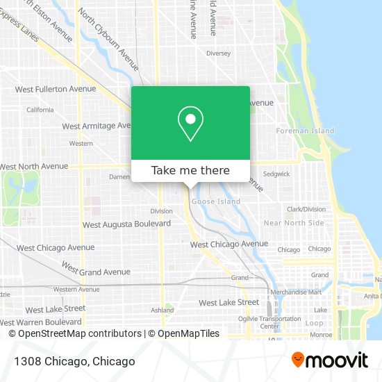 Mapa de 1308 Chicago