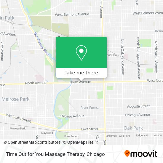 Time Out for You Massage Therapy map