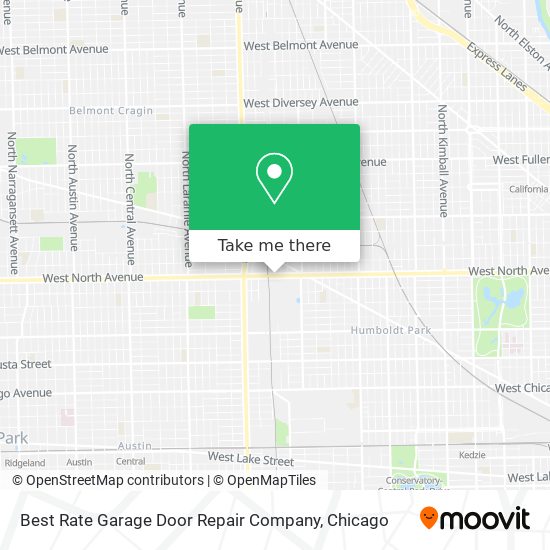 Best Rate Garage Door Repair Company map