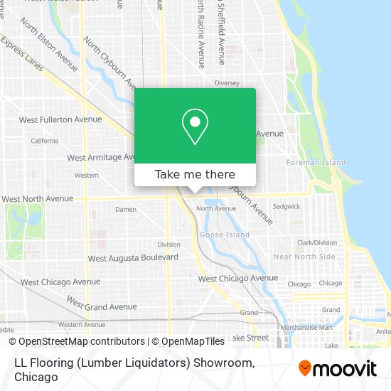 Mapa de LL Flooring (Lumber Liquidators) Showroom