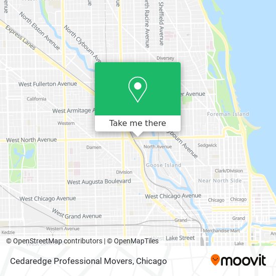 Cedaredge Professional Movers map