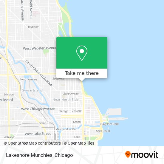 Lakeshore Munchies map