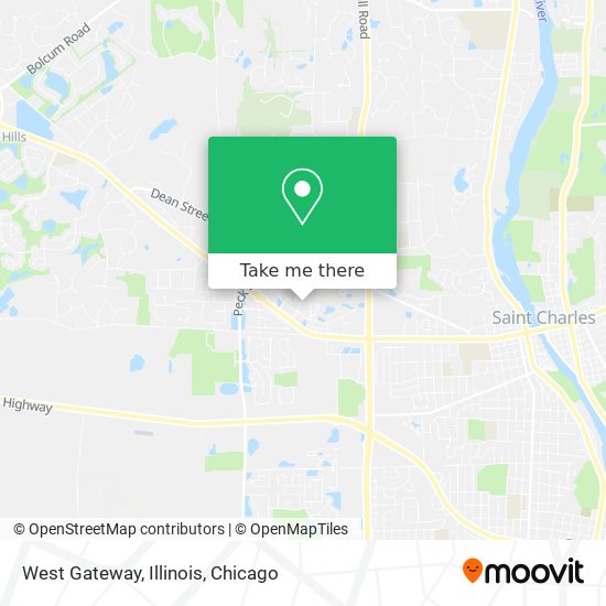 Mapa de West Gateway, Illinois
