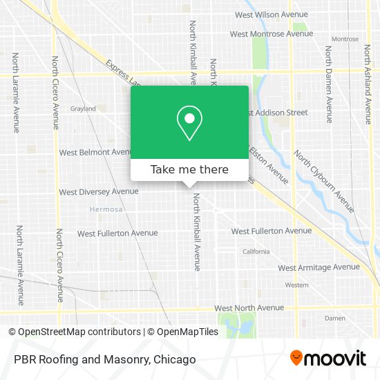 PBR Roofing and Masonry map