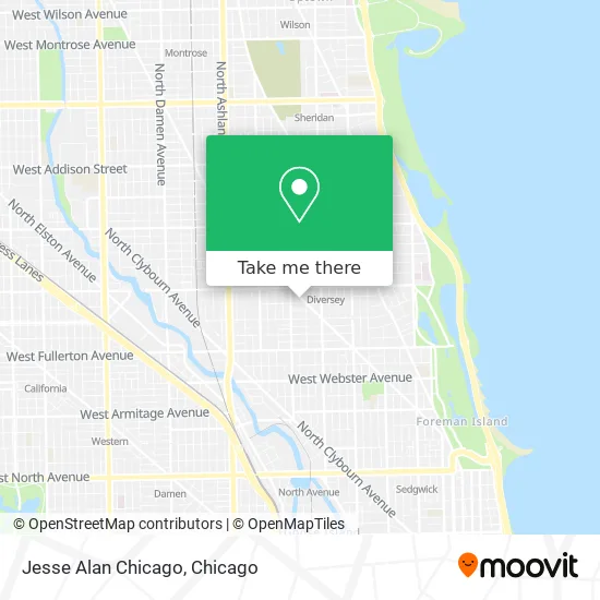 Jesse Alan Chicago map