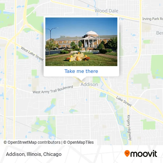 Mapa de Addison, Illinois