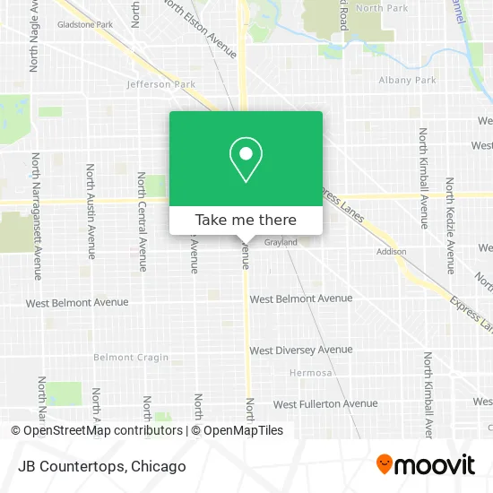 JB Countertops map