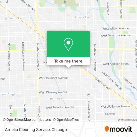 Amelia Cleaning Service map