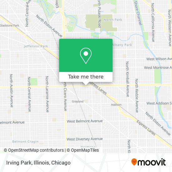 Mapa de Irving Park, Illinois