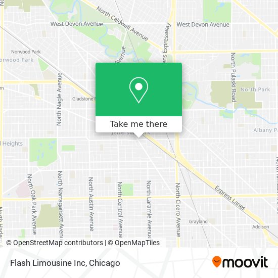 Flash Limousine Inc map