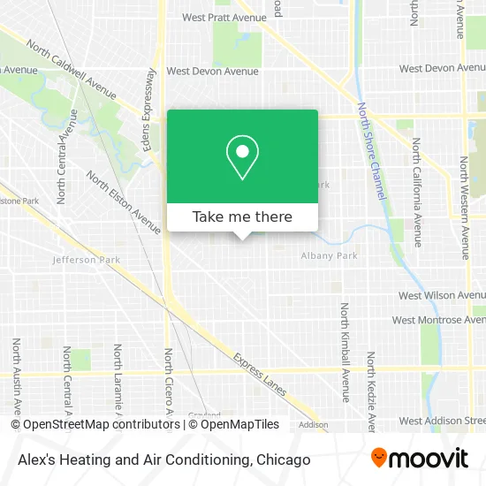Alex's Heating and Air Conditioning map