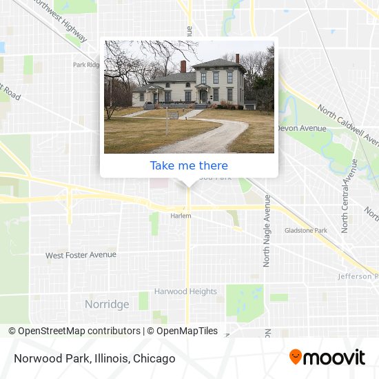 Norwood Park, Illinois map