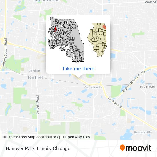 Hanover Park, Illinois map