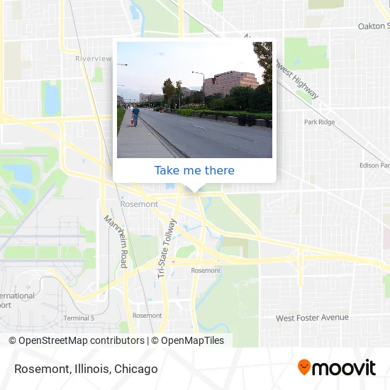 Rosemont, Illinois map