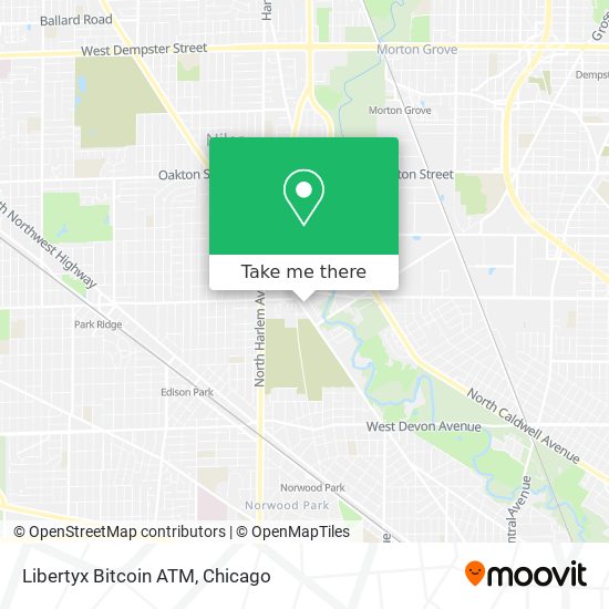 Mapa de Libertyx Bitcoin ATM