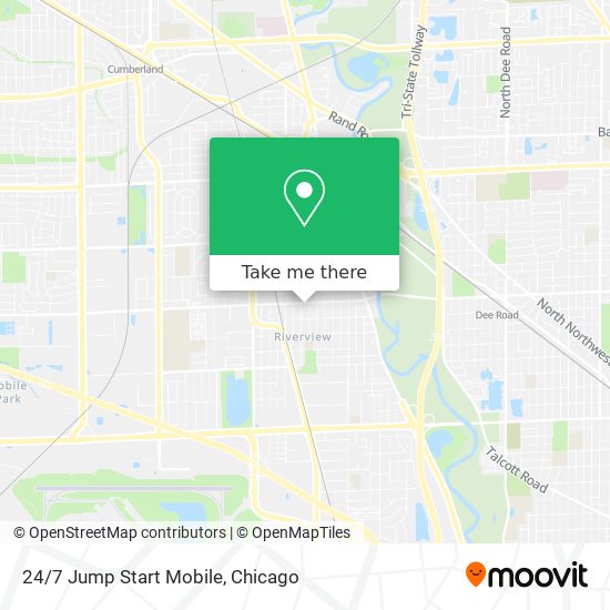 24/7 Jump Start Mobile map