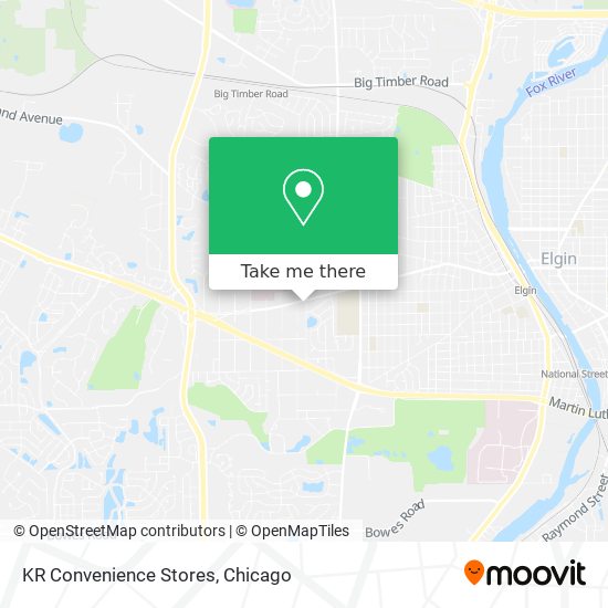 Mapa de KR Convenience Stores