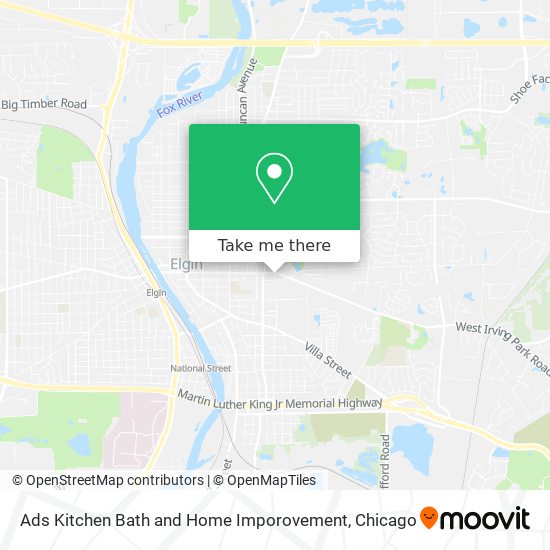 Ads Kitchen Bath and Home Imporovement map