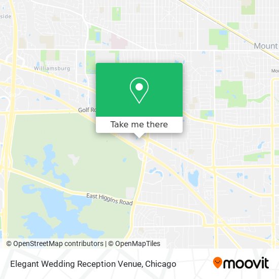 Elegant Wedding Reception Venue map