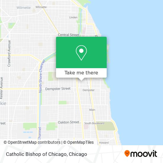 Catholic Bishop of Chicago map