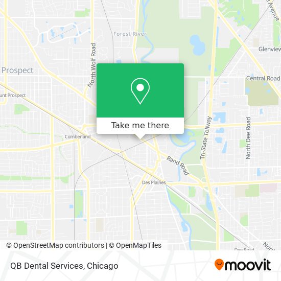 QB Dental Services map