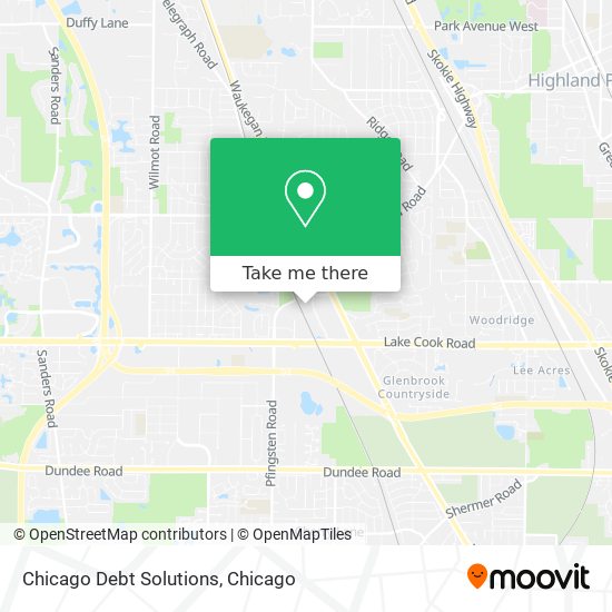 Chicago Debt Solutions map