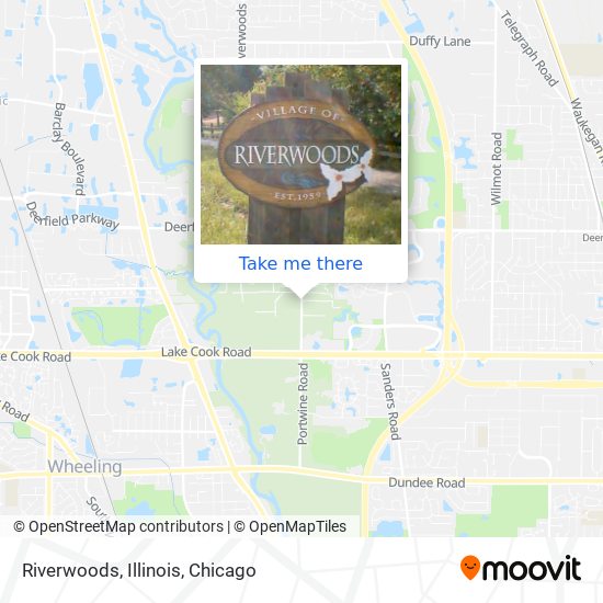 Riverwoods, Illinois map