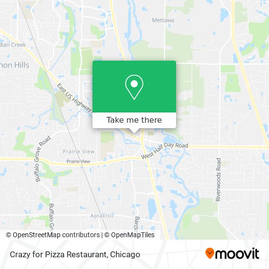 Mapa de Crazy for Pizza Restaurant
