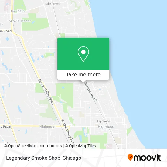 Legendary Smoke Shop map