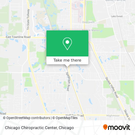 Chicago Chiropractic Center map