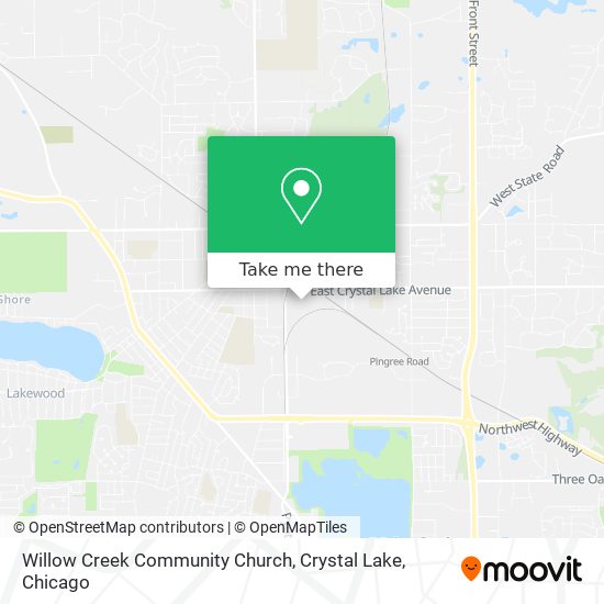 Mapa de Willow Creek Community Church, Crystal Lake