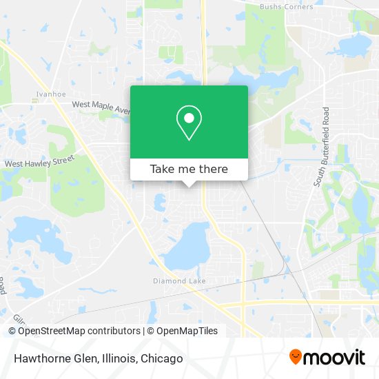 Hawthorne Glen, Illinois map