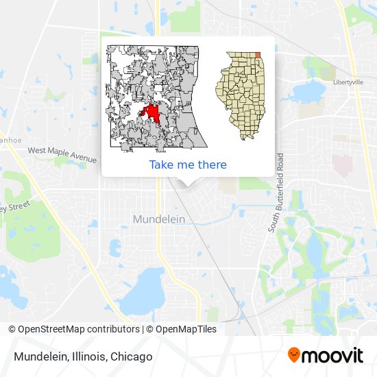 Mapa de Mundelein, Illinois