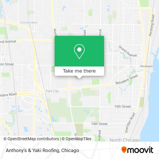 Anthony's & Yaki Roofing map